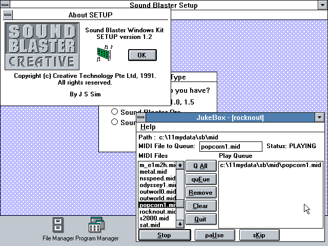 Sound Blaster 2 - Windows 3.0 Jukebox